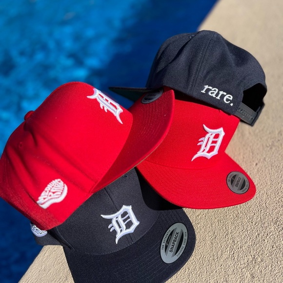 Detroit Medium Rare Yupoong Classic Snapback Baseball Cap - Picture 7 of 12